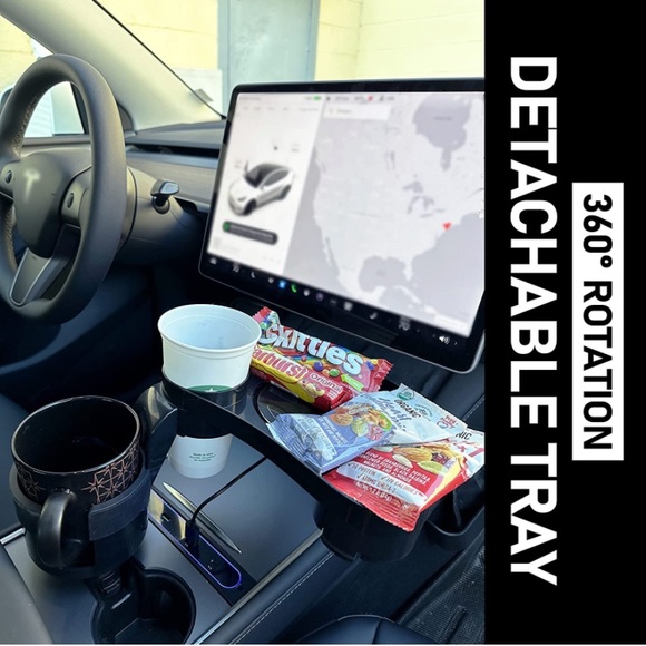 Double Cup Holder & Attachable Tray - Picture 6 of 11